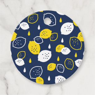 Blått citronkonst - fräschning av Citrus Design Gåvor Etiketter