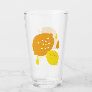 Blått citronkonst - fräschning av Citrus Design Glaskopp