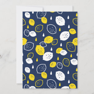Blått citronkonst - fräschning av Citrus Design Julkort
