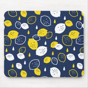 Blått citronkonst - fräschning av Citrus Design Musmatta