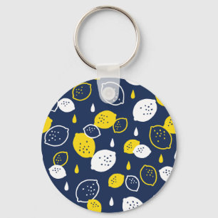 Blått citronkonst - fräschning av Citrus Design Nyckelring