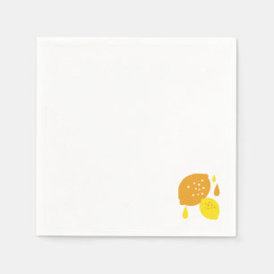 Blått citronkonst - fräschning av Citrus Design Pappersservett