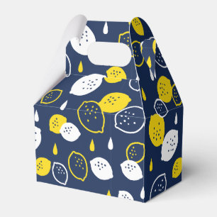 Blått citronkonst - fräschning av Citrus Design Presentaskar