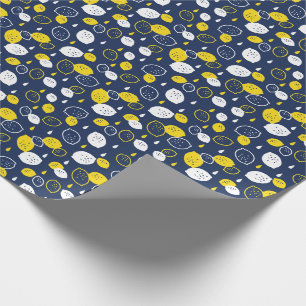 Blått citronkonst - fräschning av Citrus Design Presentpapper