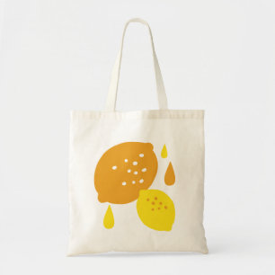 Blått citronkonst - fräschning av Citrus Design Tygkasse