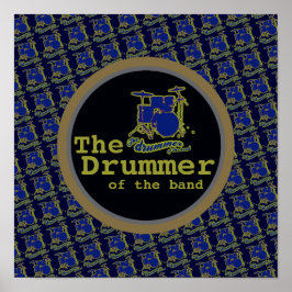 blått coola, trumdekavtryck poster