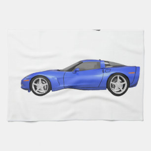 Blått Corvette: Kökshandduk