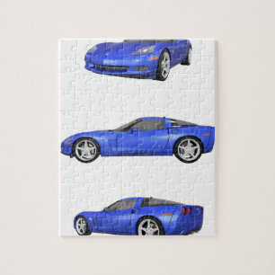 Blått Corvette: Pussel