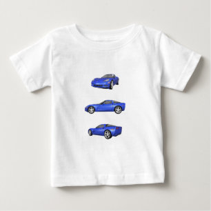 Blått Corvette: T Shirt