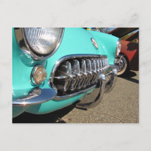 Blått Corvette ~ vykort