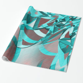 Blått cyan-rand vid "brun bakgrund" presentpapper