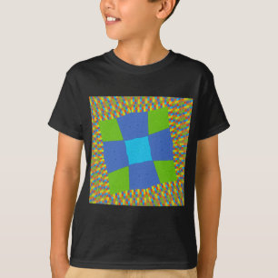 Blått cyanskt Grönt med vacker Fantastisk T-shirt