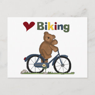 Blått cykel I Kärlek, skjortor och gåvor Vykort