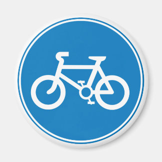 Blått cykelmagnet magnet