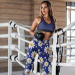 Blått Daisy Blommigt mönster | Lagar Leggings<br><div class="desc">Blått Daisy Blommigt mönster | Leggings - Skaffa underbaren Flower Collection Leggings för vardaglig bära,  för att arbeta eller bara hänga ut.</div>