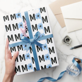 Blått Daisy i Mamma Presentpapper