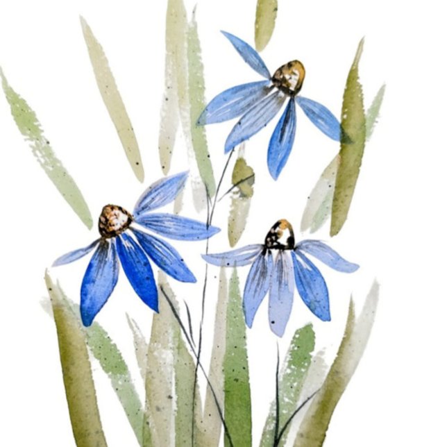 Blått Daisy, sandsten Underlägg (Skapare uppladdad)
