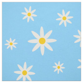 Blått Daisy Tyg