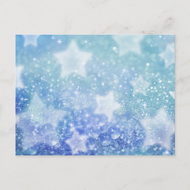 Blått dammvykort vykort (Framsida)