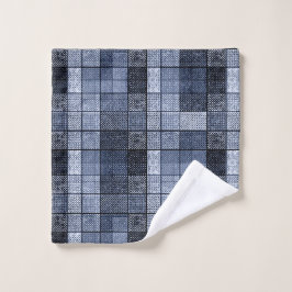 Blått denim, tartan, pläd.