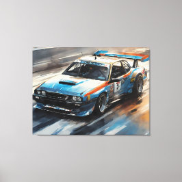 Blått deportyr Tävla Canvastryck