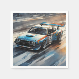 Blått deportyr Tävla Pappersservett