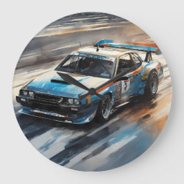 Blått deportyr Tävla Stor Klocka