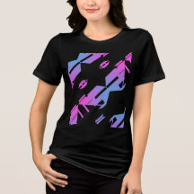 Blått diagonalt mönster för tropisk Magenta