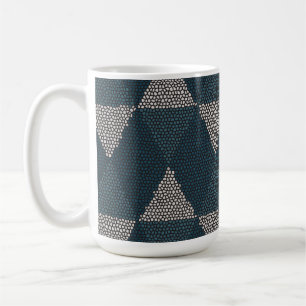 Blått diamantglas kaffemugg