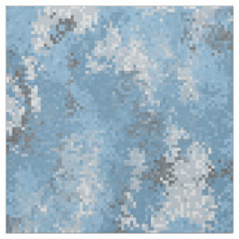 Blått Digi Camo Tyg