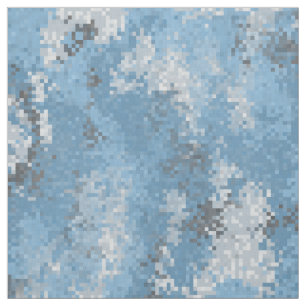 Blått Digi Camo Tyg