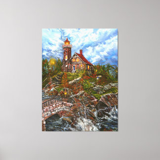 "Blått dörrljus" Canvastryck