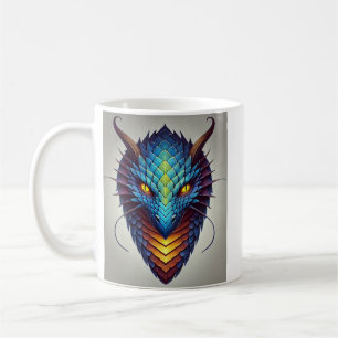 Blått Dragon Head Kaffemugg
