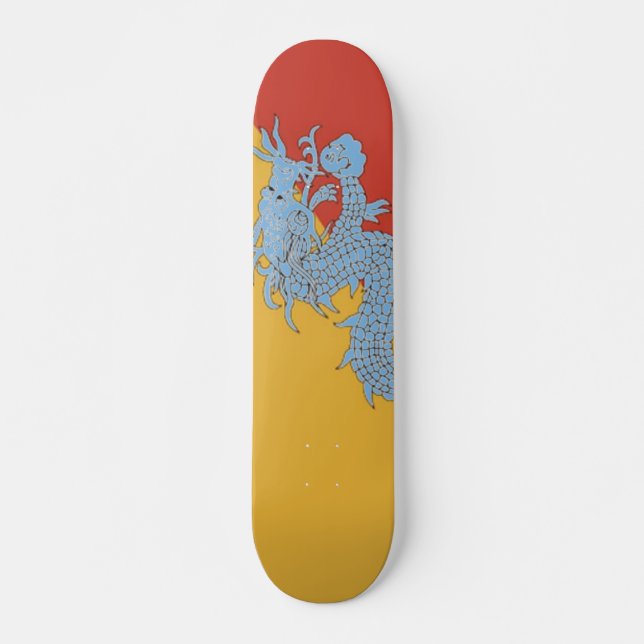 Blått Dragon Skateboard (Framsida)