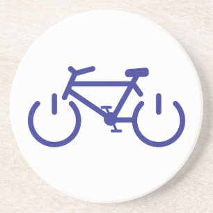 Blått driver cykeln underlägg