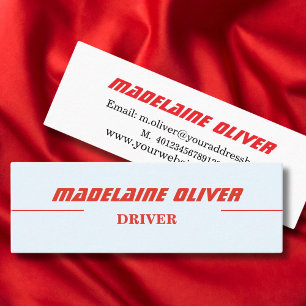 Blått drivrutin för modern Elegant Professionell Mini Visitkort