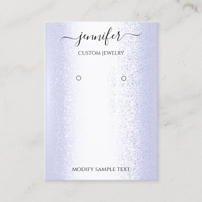 Blått Elegant för logotyp Handmade judiskt kort (Framsida)