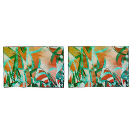 Blått eller cyan rand över rostfri orange