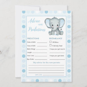 Blått elphant Polka Dot Baby Predence & Advice