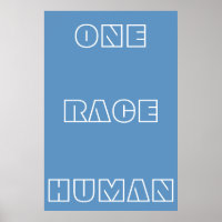 Blått en Tävling-text för humant citattext Poster