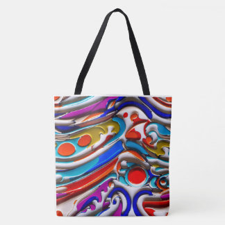 Blått Enamel Tote Bag Tygkasse
