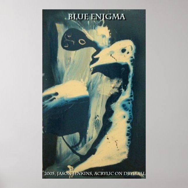 Blått Enigma Poster (Framsidan)