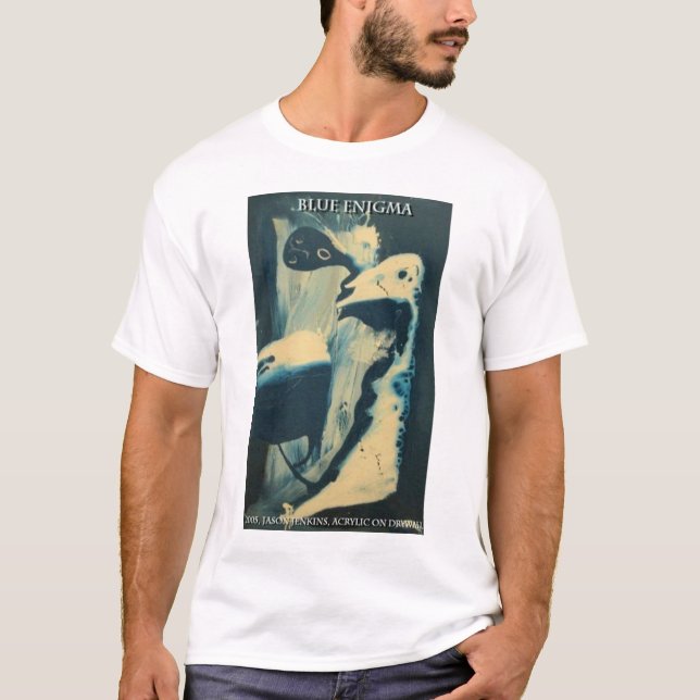 Blått Enigma T Shirt (Framsida)