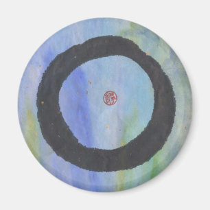 Blått Enso av Tranquilitymagneten Magnet