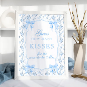 Blått fack hur många Kisses-Möhippor spelas Poster