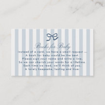 Blått fack och Rand Bokar för baby-höljekort