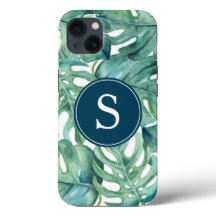 Blått fall av Tropical Phone-Grönt i Monogram