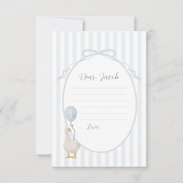 Blått Fånig - starttidskort Inbjudningar (Framsida)