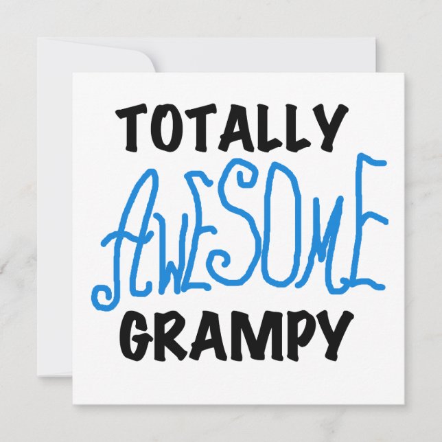 Blått Fantastisk Grampy-skjortor och -gåvor (Framsida)