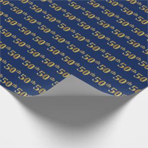 Blått femtionde) händelse för Fauxguld 50th ( Presentpapper